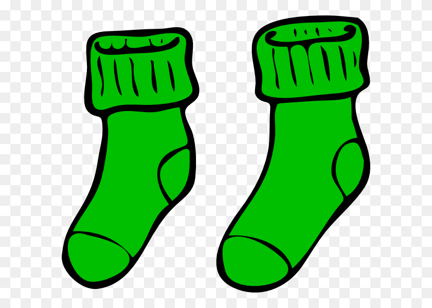 600x539 Green Sock Clip Art - 25 Clipart