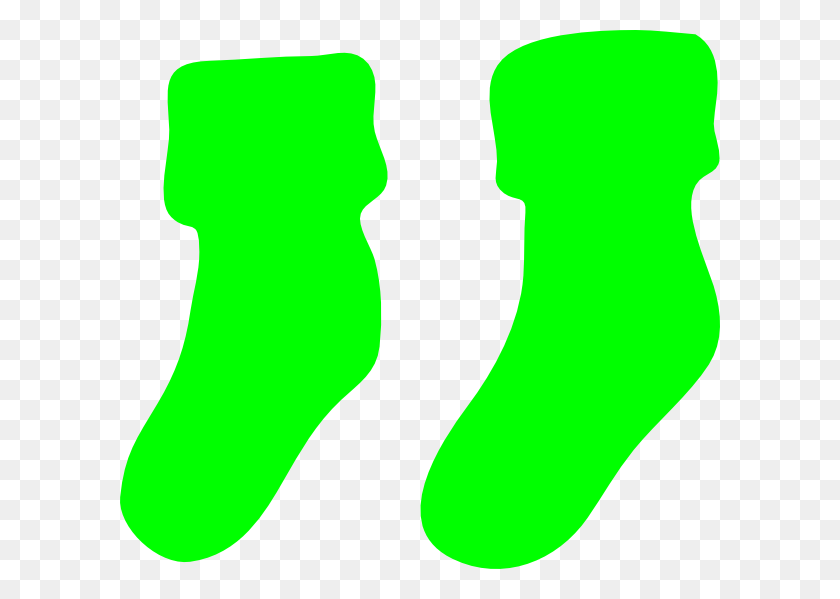 600x539 Green Socks Clip Art - Aka Clipart