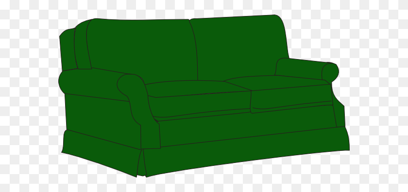 600x337 Green Sofa Couch Png Clip Arts For Web - Couch PNG