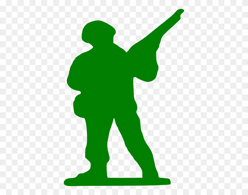 408x600 Green Soldier Clipart Png For Web - Soldier Silhouette PNG