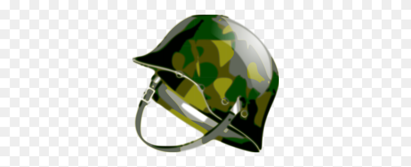 300x282 Green Soldier Helmet Clip Art - Helmet Clipart