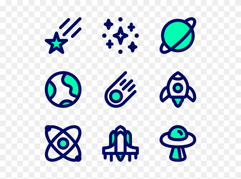 600x564 Green Space Icon Packs - Space PNG