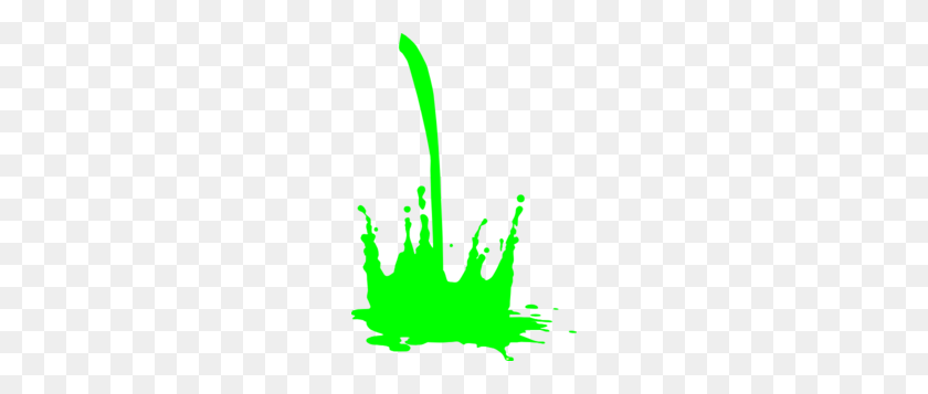 204x297 Green Splatter Clip Art - Spill Clipart