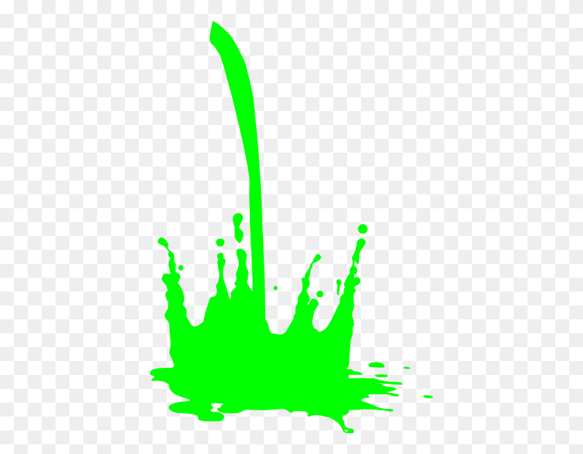 408x594 Green Splatter Png Clip Arts For Web - Splatter PNG