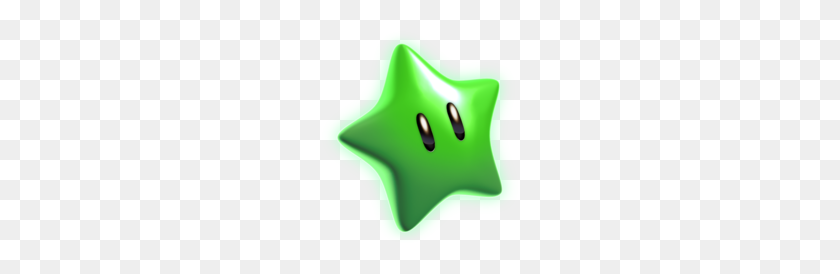 200x214 Green Star - Mario Star PNG
