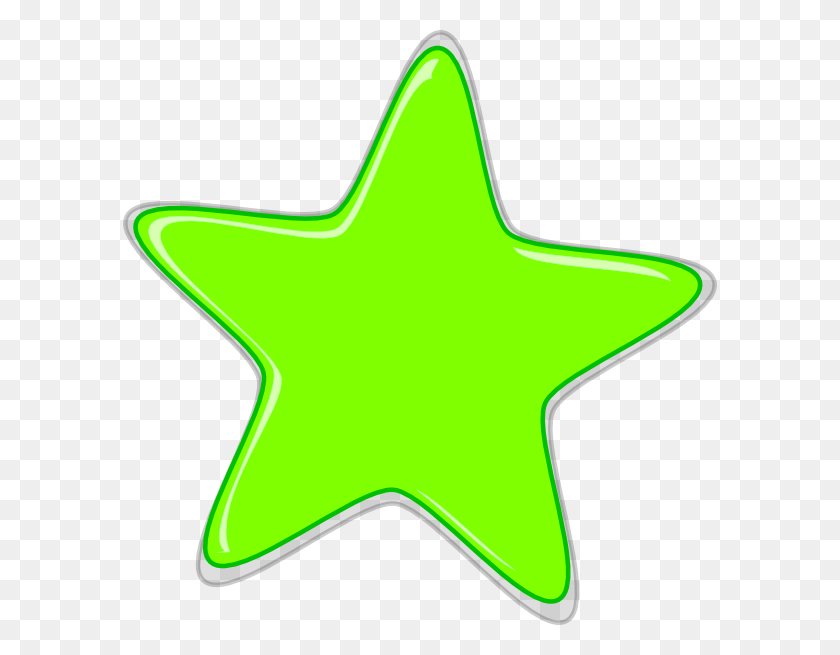 594x595 Green Star Clip Art - Stars And Stripes Clipart