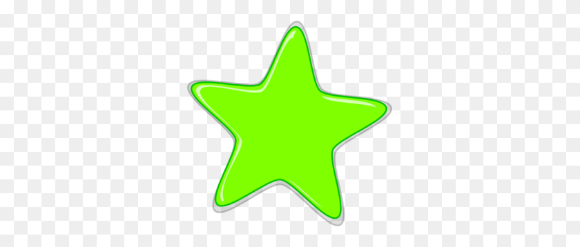 297x298 Green Star Clip Art - Line Of Stars Clipart