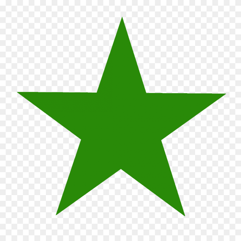 1100x1100 Green Star Png Image - Star Sticker PNG