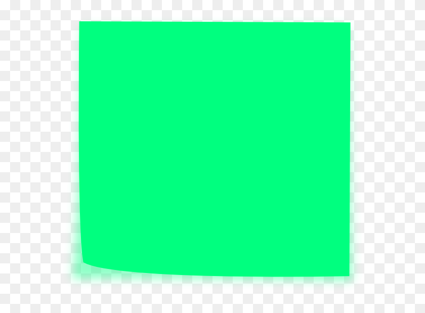 600x558 Зеленые Липкие Клипарт - Липкие Заметки Png