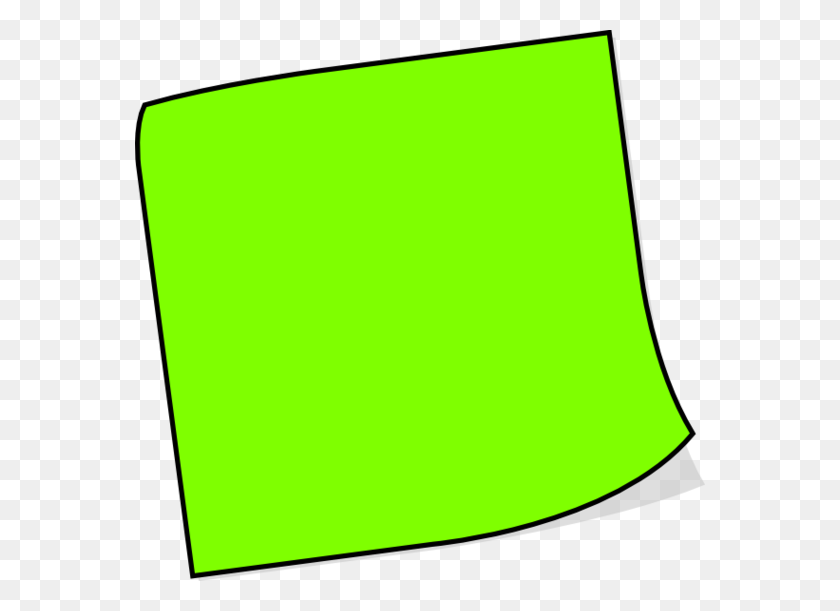 570x551 Green Sticky Notes Png Image - Sticky Note PNG