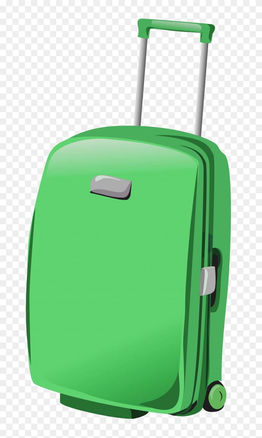 2974x5135 Green Suitcase Png - Suitcase Clipart