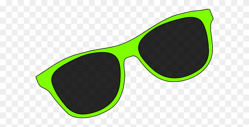 600x369 Green Sunglasses Png Clip Arts For Web - Sunglasses Clipart PNG