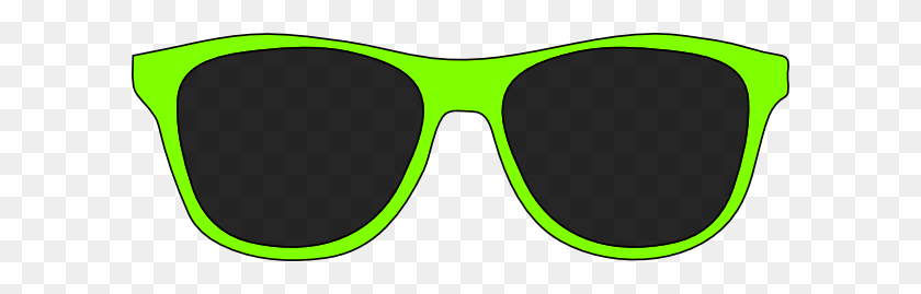 600x209 Green Sunglasses Png Clip Arts For Web - Aviator Glasses Clipart