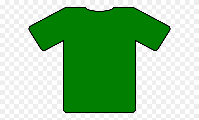 600x447 Green T Shirt Clip Art - Short Sleeve Shirt Clipart