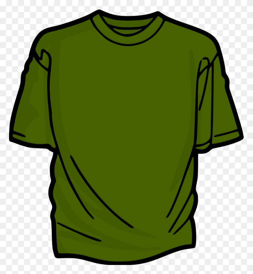 825x900 Camiseta Verde Png Cliparts Para La Web - Camiseta Png