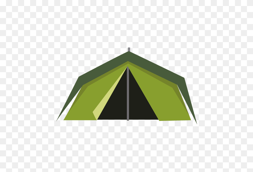 512x512 Значок Зеленая Палатка - Палатка Клипарт Png