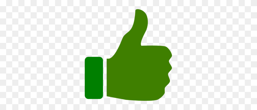 285x299 Green Thumbs Up Clip Art - Green Thumb Clipart