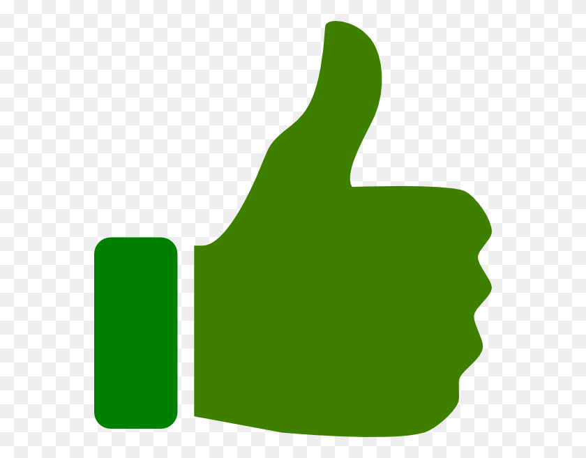 570x597 Клипарт Зеленые Пальцы Вверх На Clkercom Векторный Онлайн Клипарт - Бесплатные Картинки С Пальцами Вверх