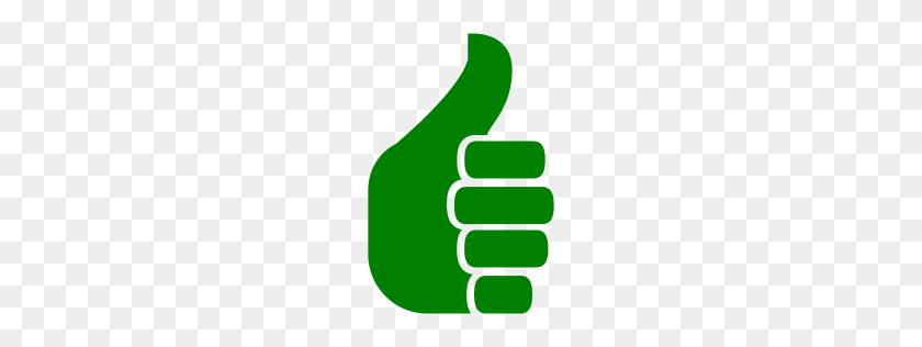 256x256 Зеленый Thumbs Up Icon - Недурно Emoji Png