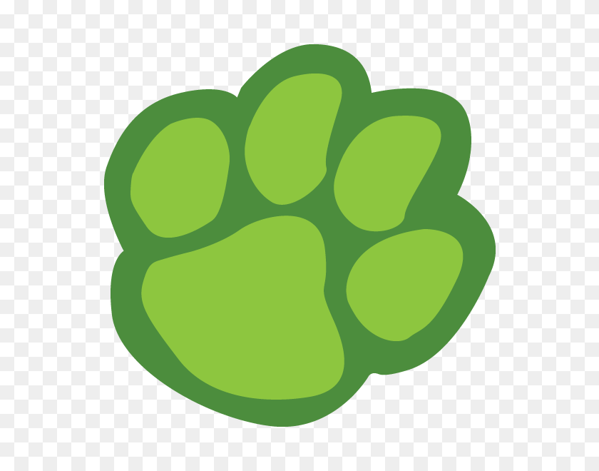 600x600 Лапы Зеленого Тигра - Клипарт Бенгальский Тигр