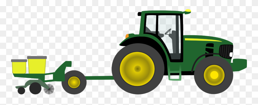 768x284 Green Tractor Clip Art John Deere Free Cliparts - Mower Clipart