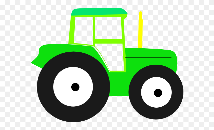 600x451 Green Tractor Cliparts - Tractor Tire Clipart