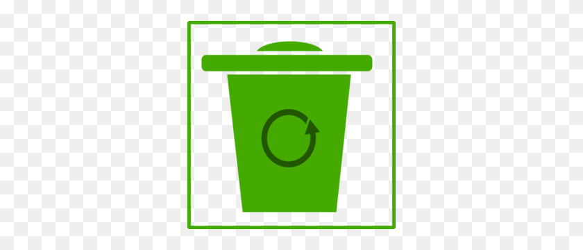 300x300 Green Trash Icon Clip Art - Garbage Clipart