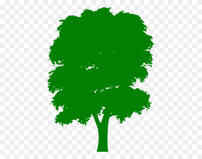444x599 Зеленое Дерево Клипарт - Секвойное Дерево Клипарт