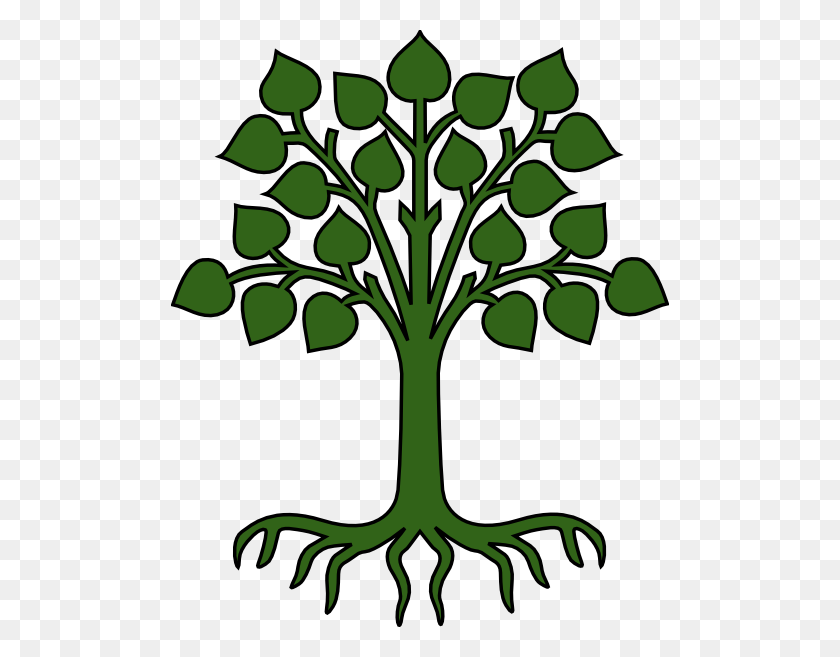 498x597 Зеленое Дерево С Корнями Картинки - Прозрачное Дерево С Корнями Клипарт