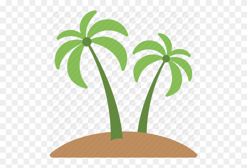 512x512 Green Trees, Palm, Palm Trees, Soil, Trees Icon - First Day Of Fall Clipart
