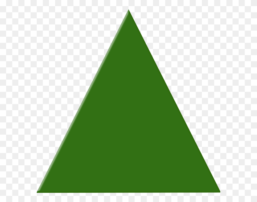 600x600 Green Triangle Free Images - Triangle Clipart