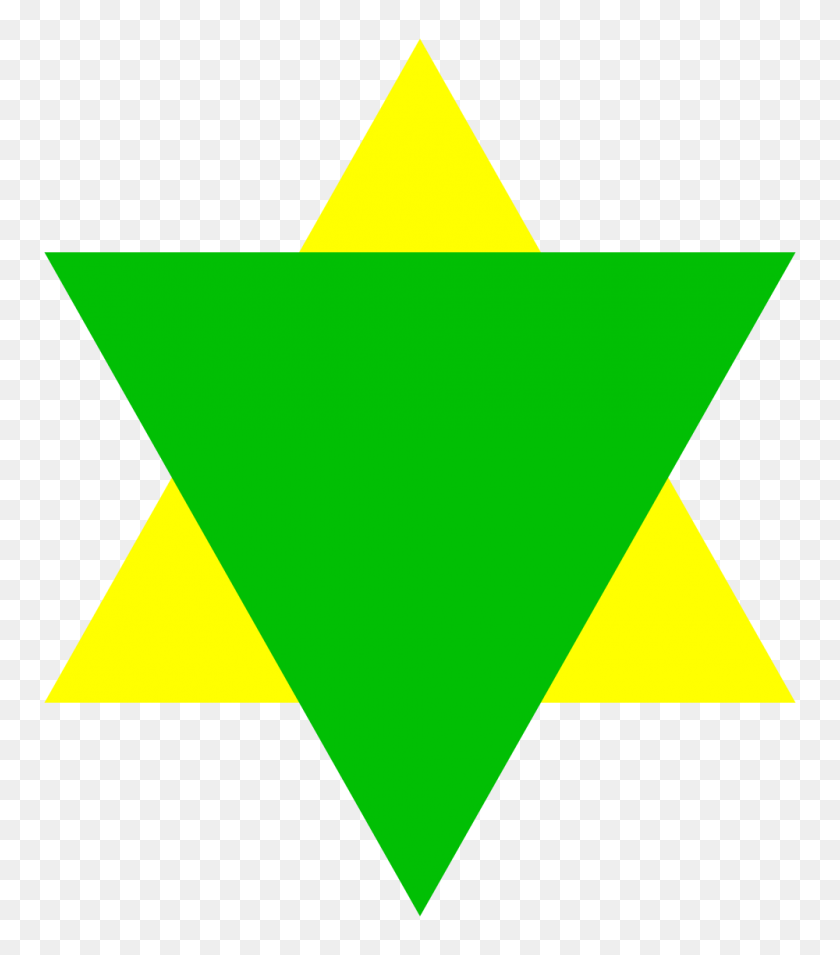 1000x1148 Green Triangle Jew - Jewish Star PNG