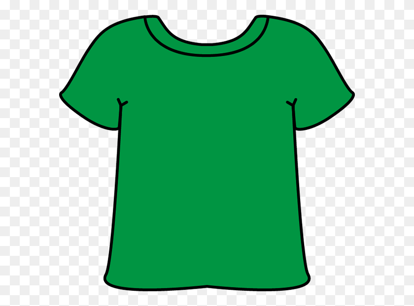 600x562 Green Tshirt Clip Art - White T Shirt Clipart