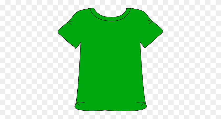 401x394 Green Tshirt Fashion Clip Art And Teaching Colors - Eleven Clipart