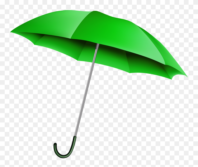 8000x6665 Green Umbrella Transparent Png Clip Art Gallery - Umbrella Clipart PNG