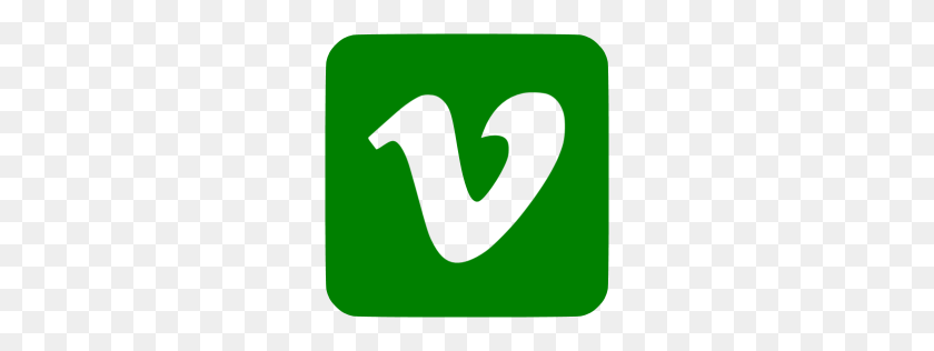 256x256 Зеленый Значок Vimeo - Логотип Vimeo Png