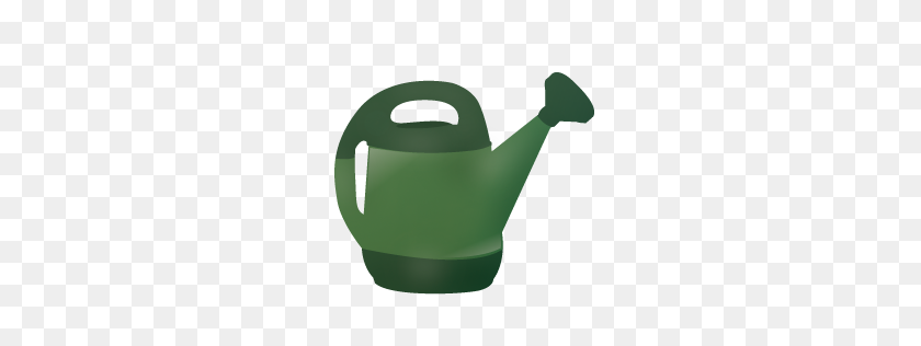 256x256 Green Watering Can Icon - Watering Can Clipart Black And White