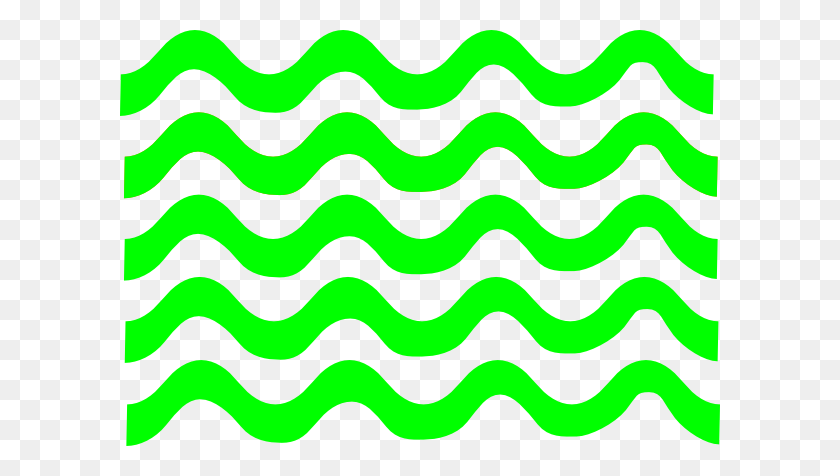 600x416 Green Wave Lines Png Clip Arts For Web - Free Wave Clip Art