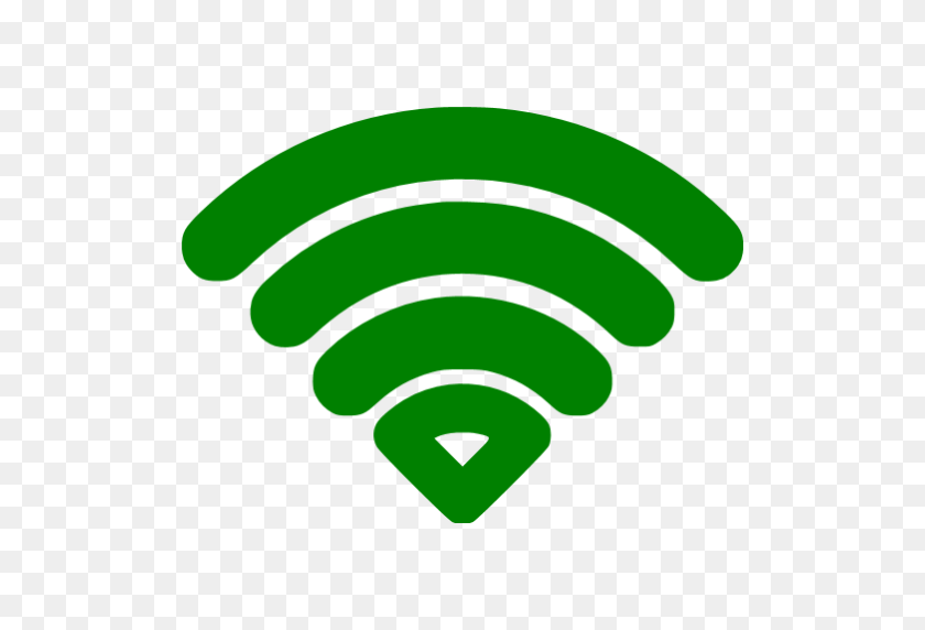 512x512 Icono De Wifi Verde - Símbolo Wifi Png