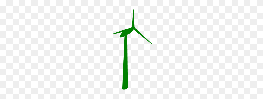 256x256 Green Windmill Icon - Windmill PNG