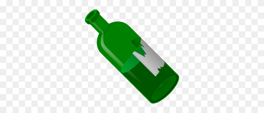 300x300 Зеленая Бутылка Вина Картинки - Пластиковая Бутылка Клипарт