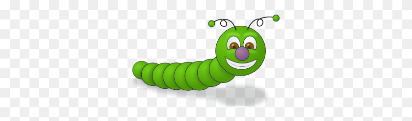 300x188 Green Worm Clip Art Free Vector - Earthworm Clipart