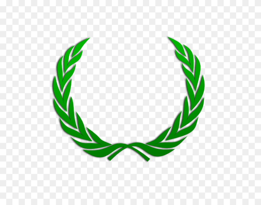 600x600 Зеленый Венок Клипарт - Логотип Лист Png
