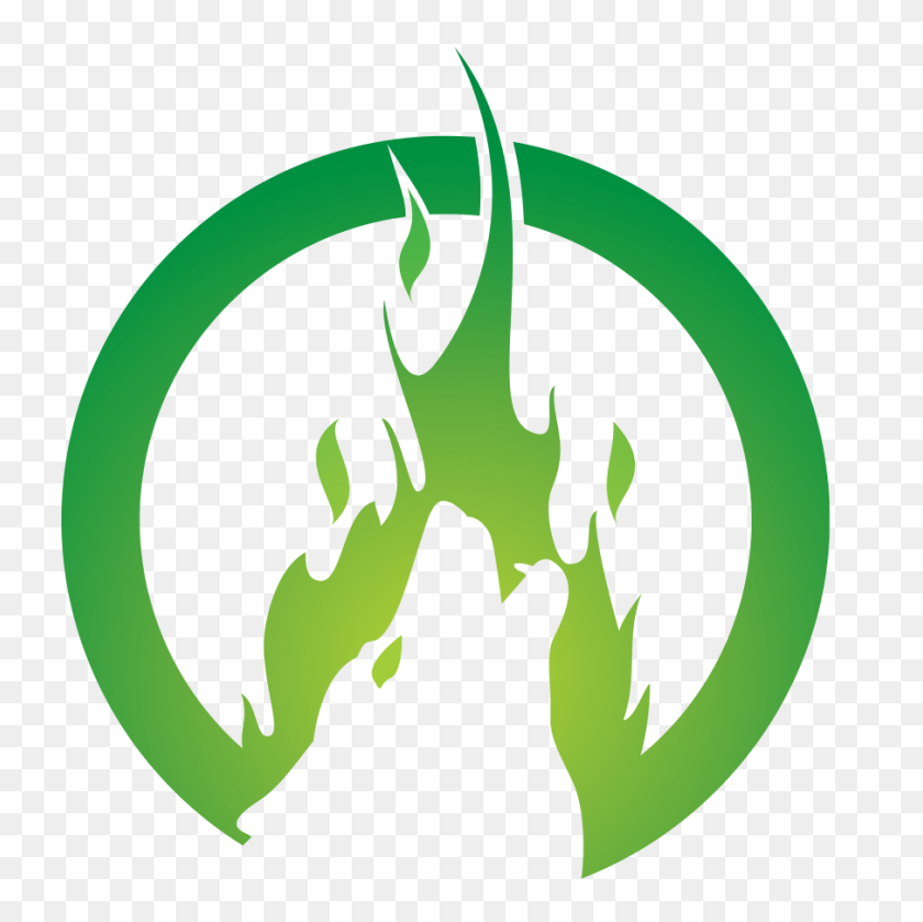 904x904 Greenfire Growth Collective - Green Fire PNG