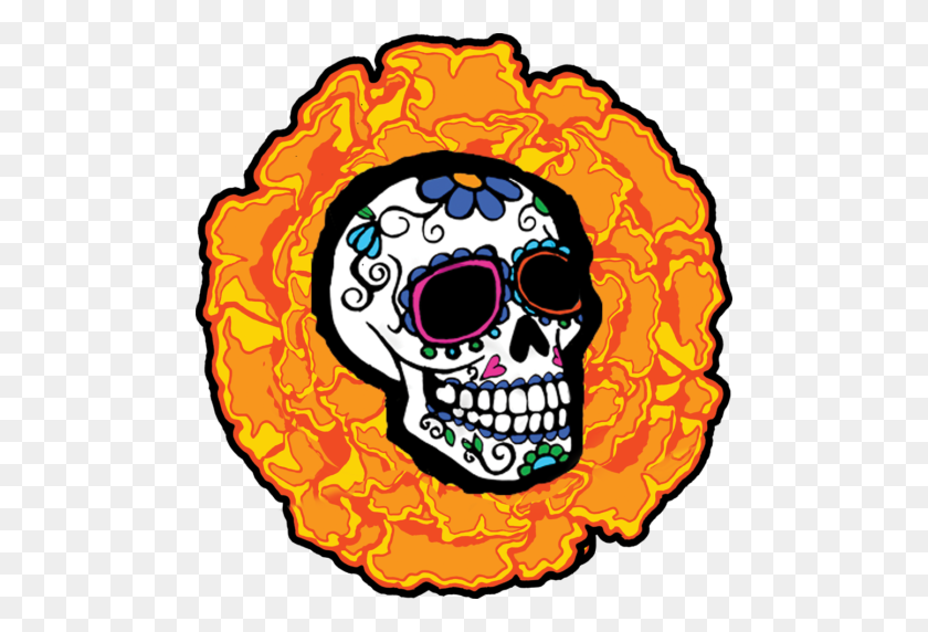 486x512 Greenville Craft Beer Fest Brewery Guide - Day Of The Dead Skull Clipart