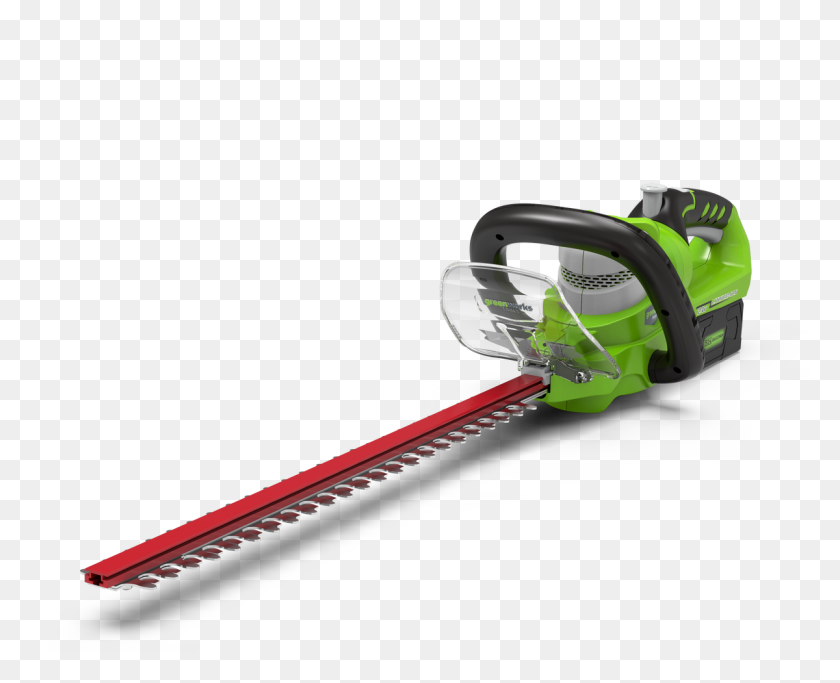 1200x959 Greenworks Hedge Trimmer Deluxe - Hedge PNG