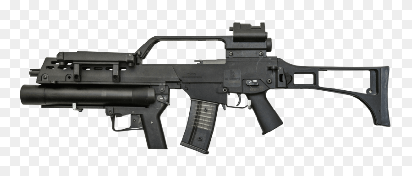 850x327 Grenade Launcher Gun Png - Gun PNG Transparent