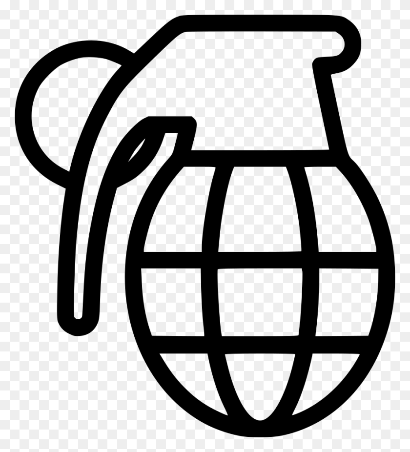 882x980 Grenade Png Icon Free Download - Grenade PNG