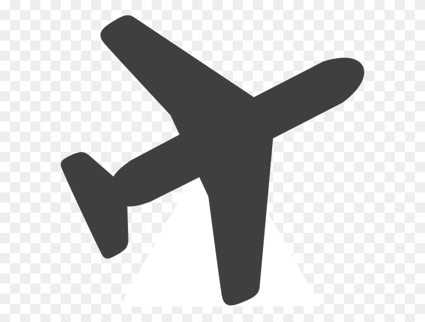 600x576 Серый Самолет Png Изображения Для Интернета - Самолет Png