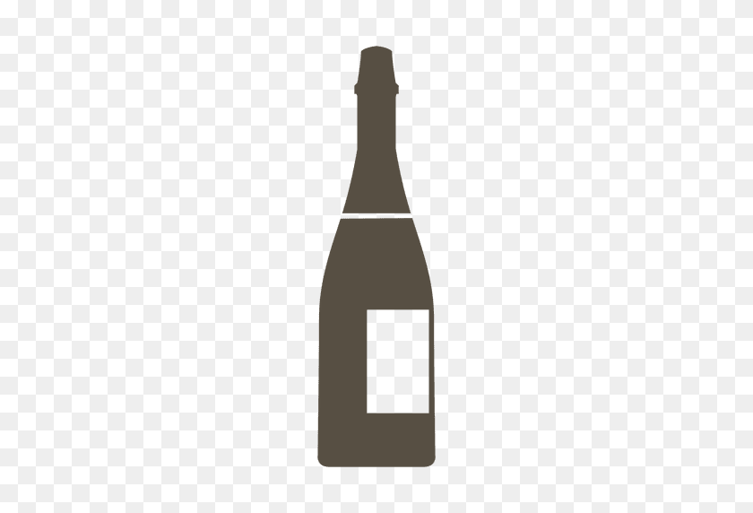 512x512 Grey Blank Champagne Bottle - Champagne Bottle PNG